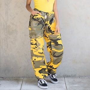 Rothco yellow camo cargo pants